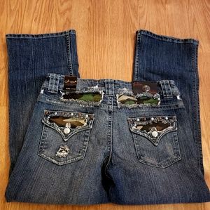 👖J-Star junior boot cut 11/12 camo Jean's BNWT🇺